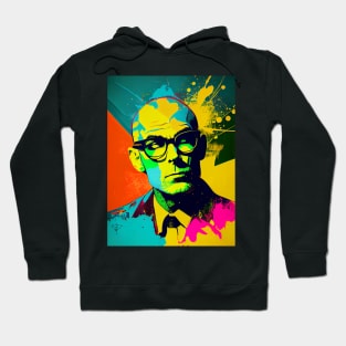 Modern bald man in pop-art style Hoodie